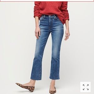 NWT J. Crew Boot Crop High Rise Jeans Size 27